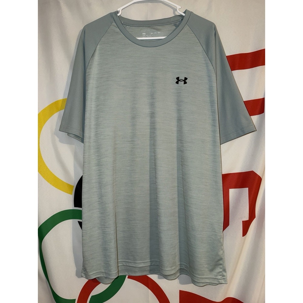 Under Armour T Shirt Mens 3XL Green Gym Activewear